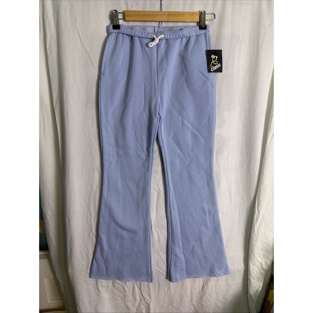 Art Class Girls Sweatpants Flared Blue Sz L(10-12) Drawstring NWT